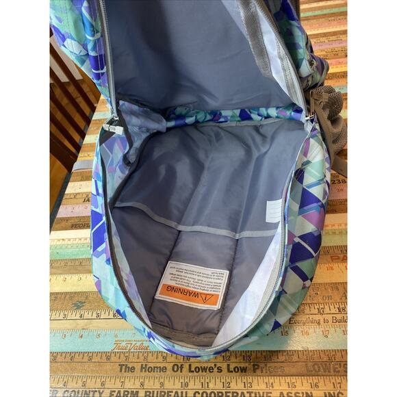 LL Bean Big Kids Fresh Mint Prism Deluxe Bookbag 37L Backpack Monogram VICTORIA - Picture 11 of 11